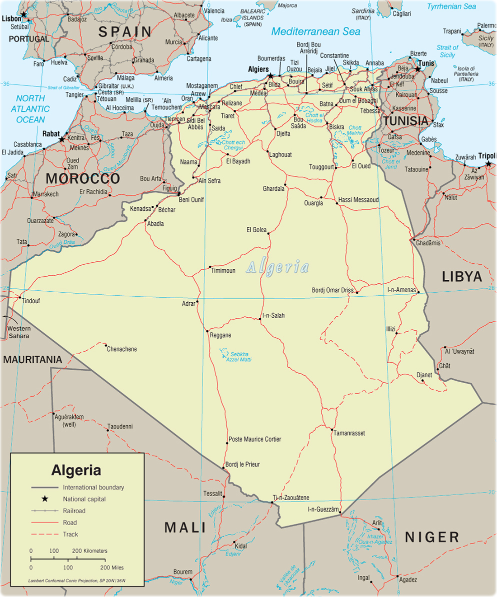 Map Algeria