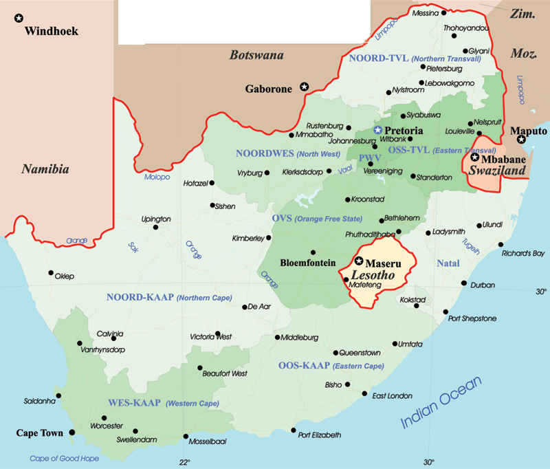 South Africa Tourist Guide.