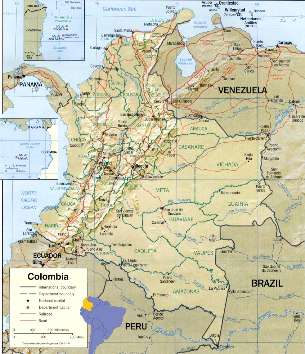 Colombia map