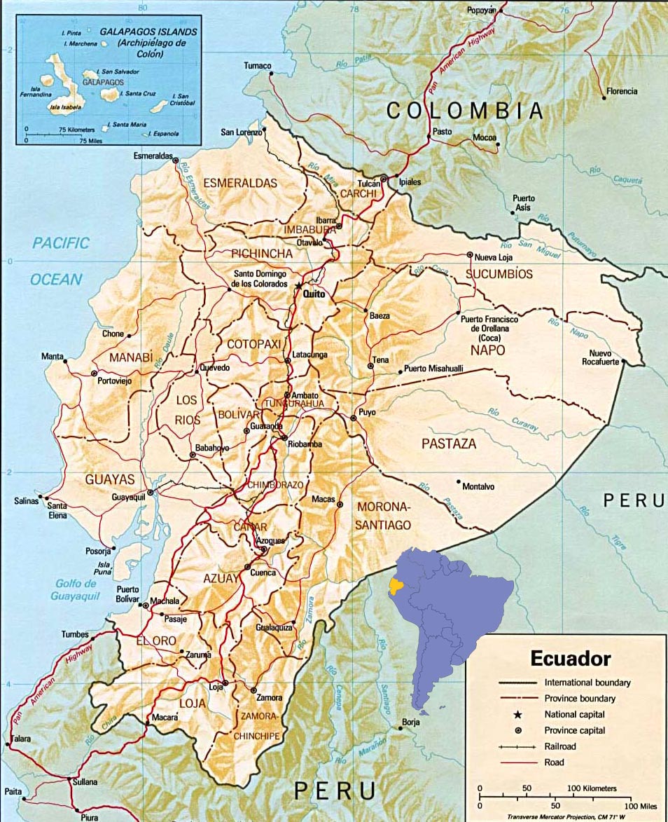 Map Ecuador