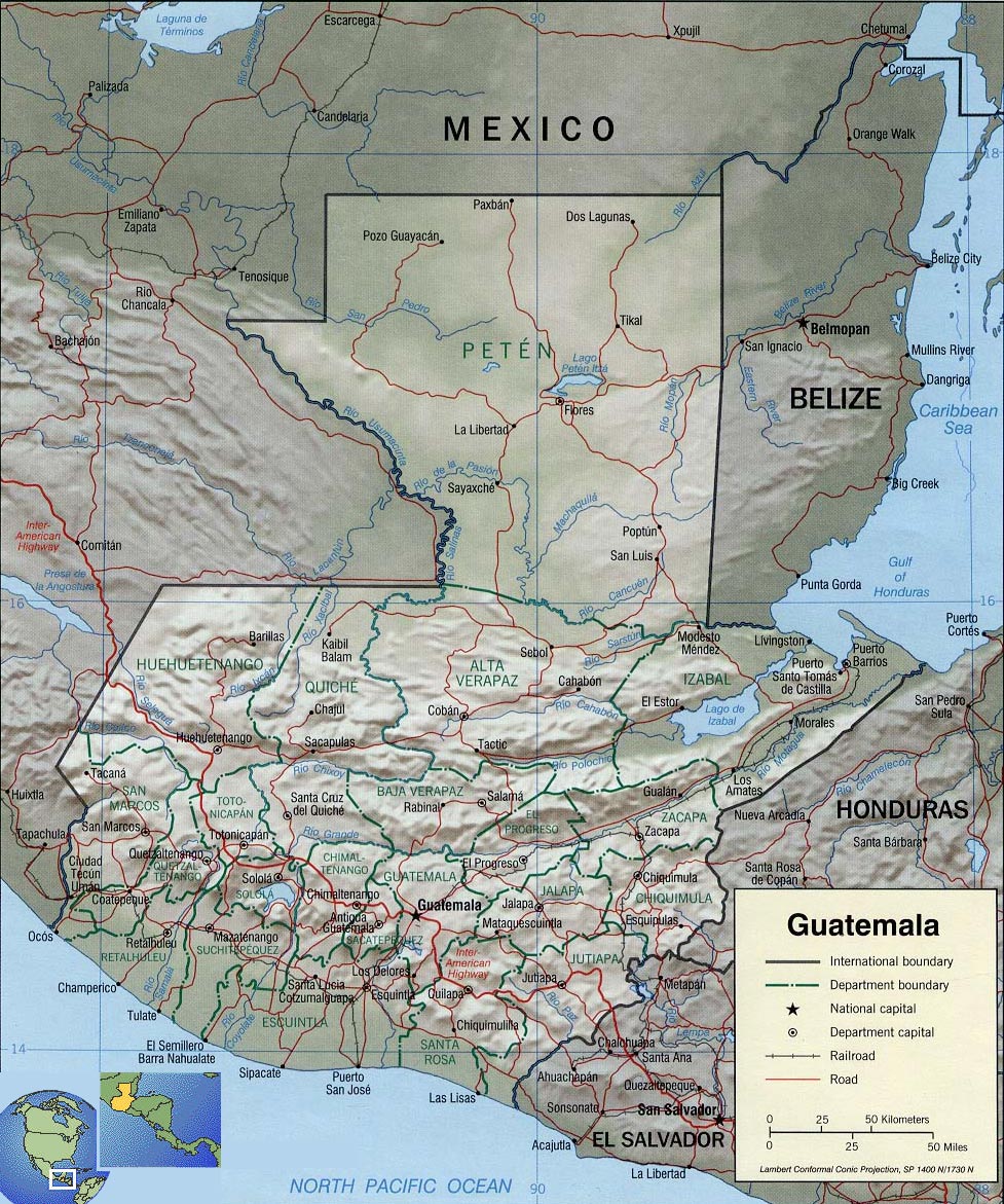 guatemala map depiction