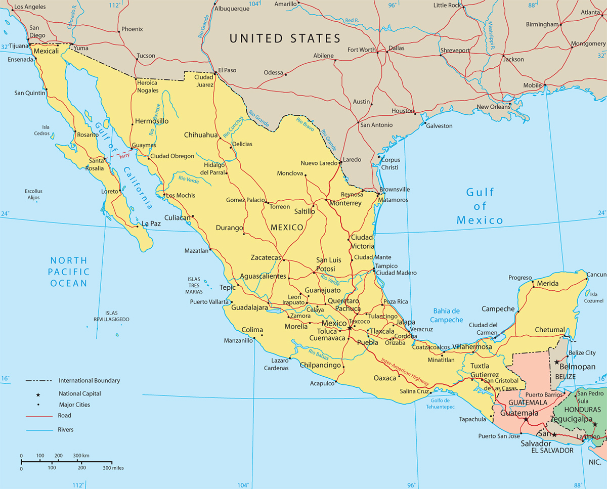 mexico-political-map