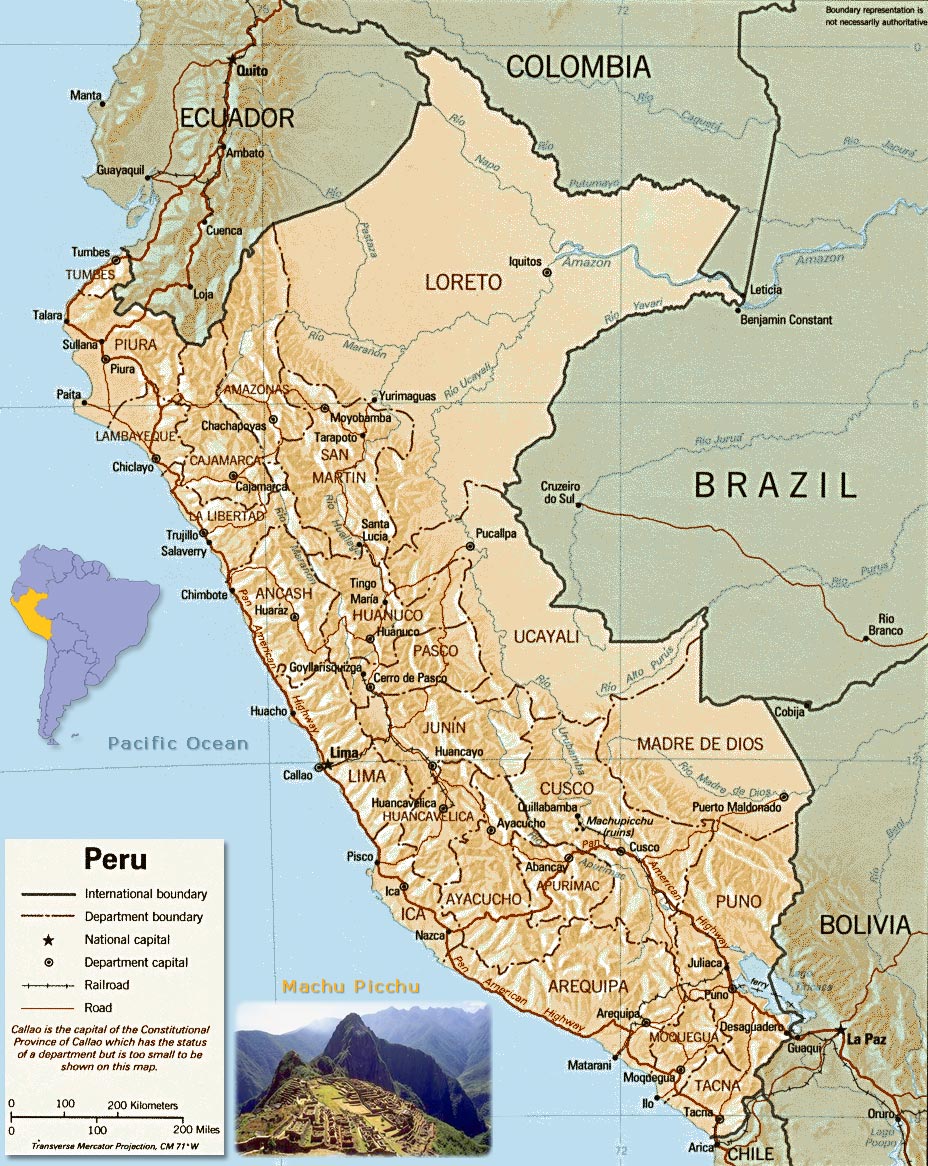 Map Peru