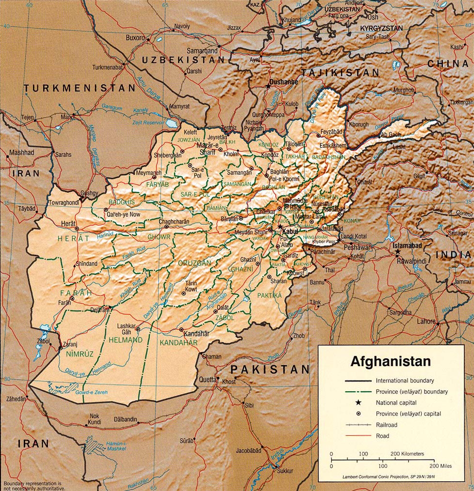 Map Afghanistan