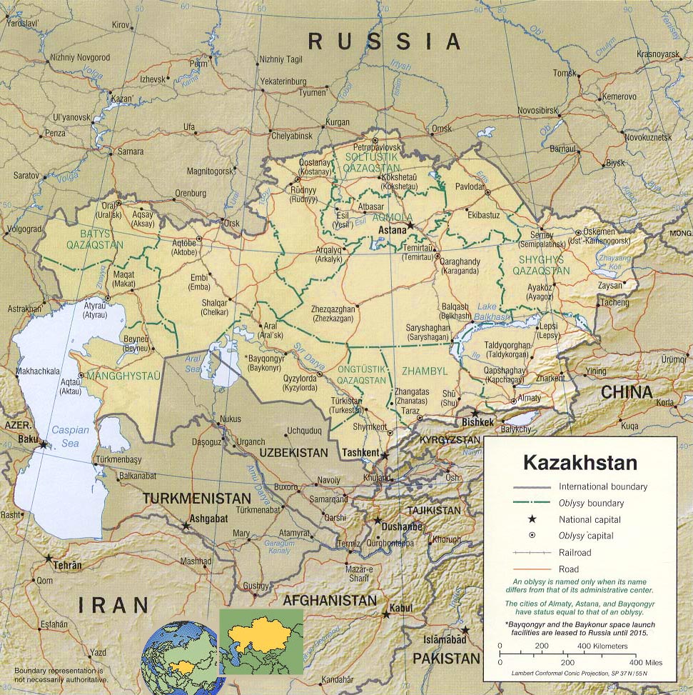 Map Kazakhstan