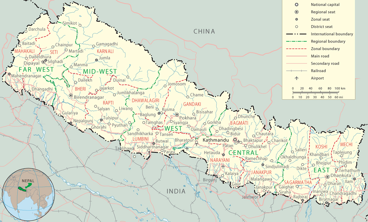 Map Nepal