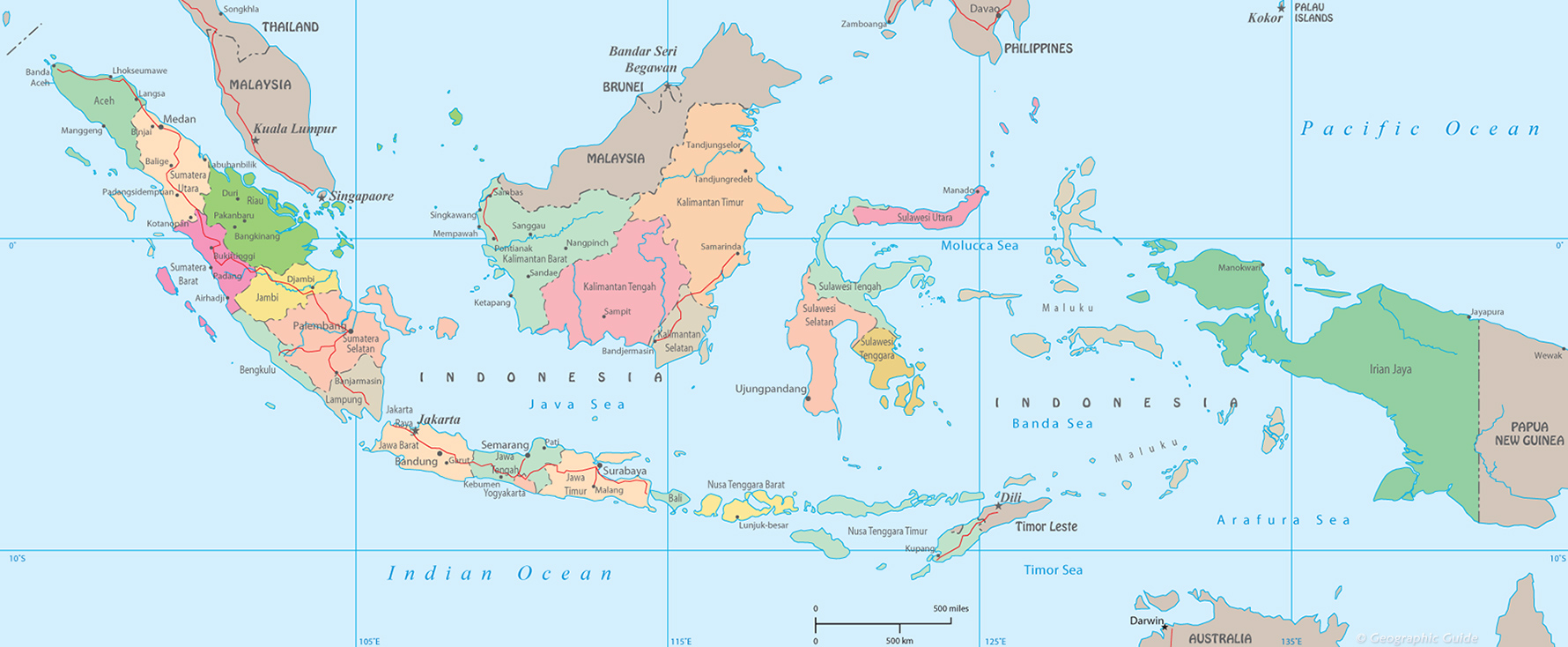 Political Map Indonesia