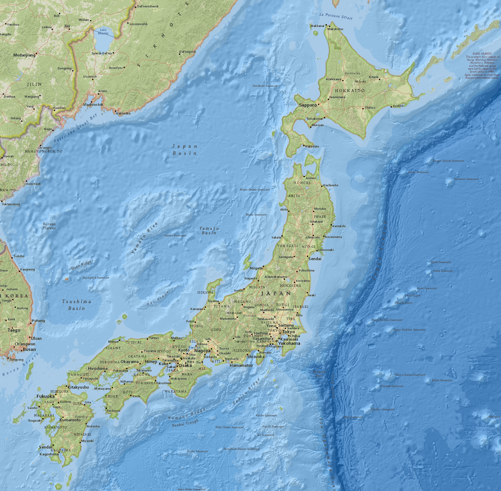 What Is The Physical Geography Of Tokyo My Maps
