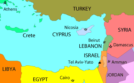 Map Cyprus