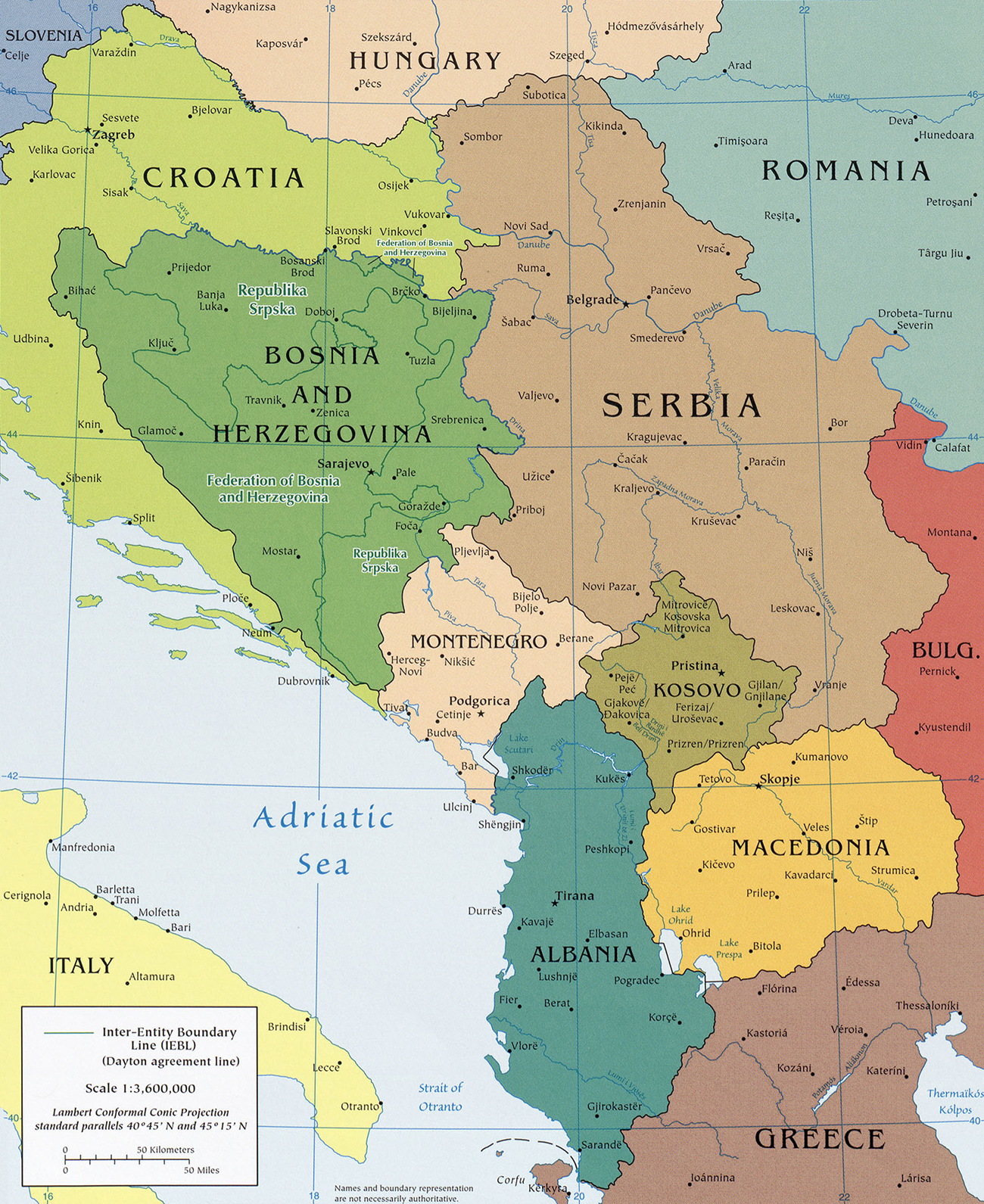 Map Balkan