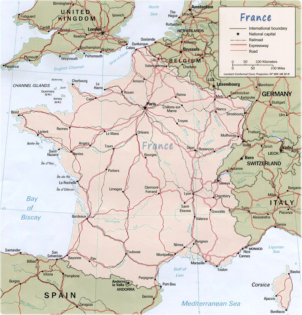 Map France