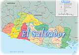 El Salvador political map