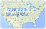 Geographical map USA